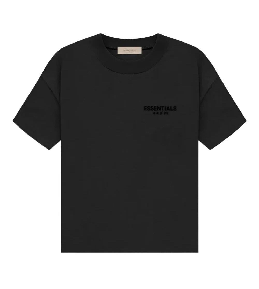 Fear of God Essentials Black Crew Neck Logo Tee Large L